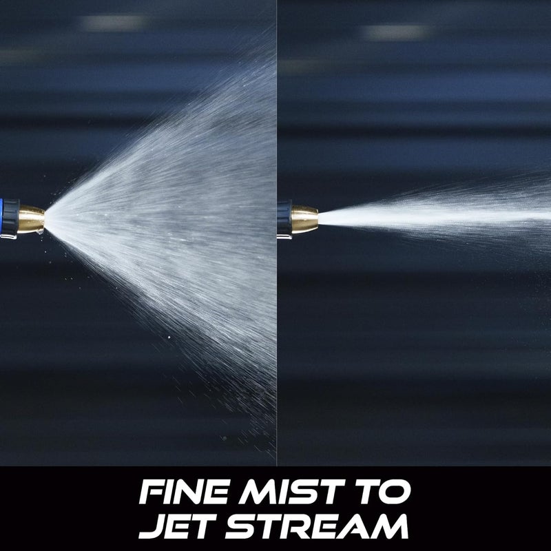 Viking Hose Nozzle, Garden Hose Nozzle, Adjustable and Heavy Duty for Washing Car, Watering Plants, Washing Pets, and Home Use - Image 2